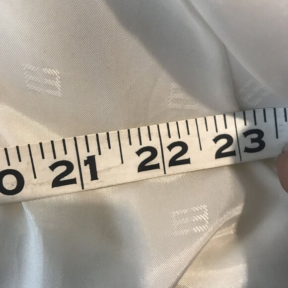 VTG Womens 2XL Open Cardigan Longline Sweater White Angora Blend Pearl Embellish - Picture 7 of 12